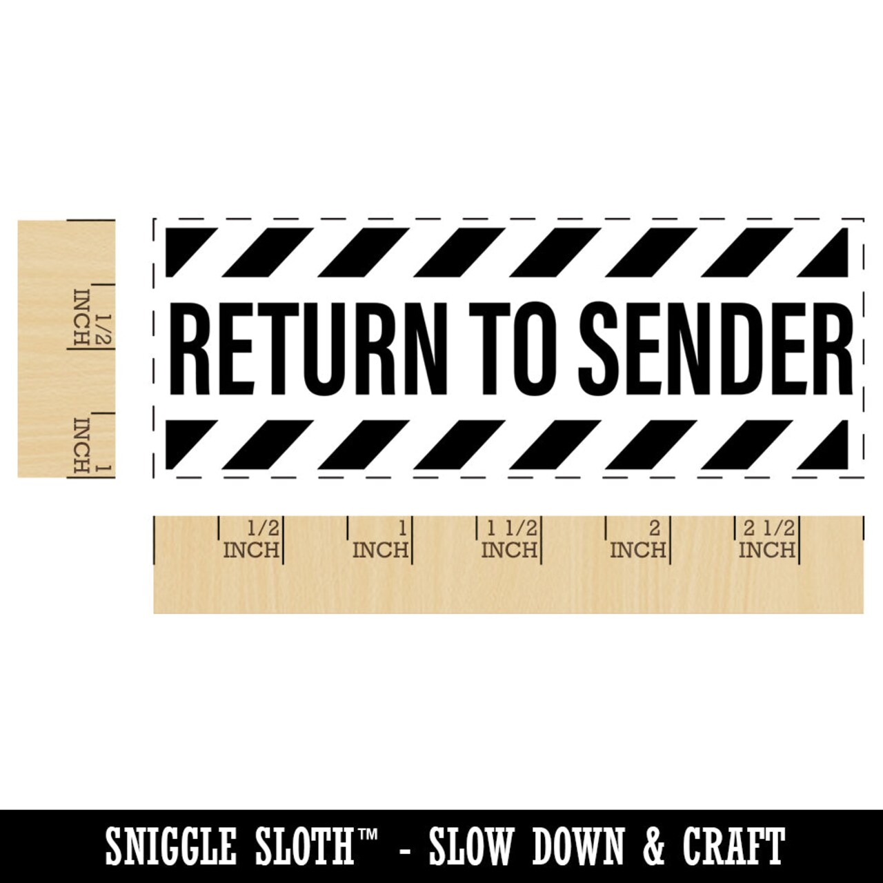 Return to Sender Mail Delivery Service Self-Inking Rubber Stamp Ink Stamper for Business Office